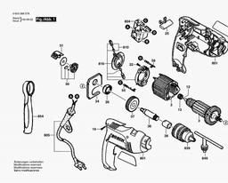 Bosch Univ. 2speed Impact Drill HSB 10 RE spare parts