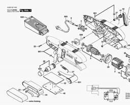 Bosch Belt Sander PBS 7 A spare parts