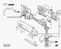 Bosch Angle Grinder PWS 600 spare parts