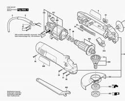 Bosch Angle Grinder PWS 600 spare parts