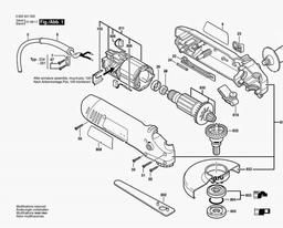 Bosch Angle Grinder PWS 600 spare parts
