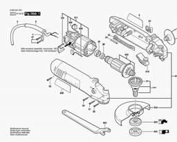 Bosch Angle Grinder PWS 6-100 spare parts
