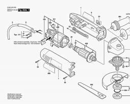 Bosch Angle Grinder PWS 7-125 spare parts