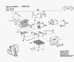 Bosch Orbital Sander PSS 9,6 V spare parts