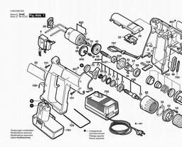 Bosch Cordless Impact Drill PSB 9,6 VES-2 spare parts
