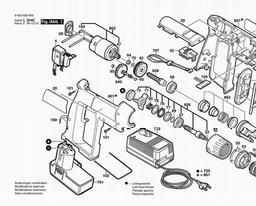 Bosch Cordless Impact Drill PSB 9,6 VE-2 spare parts