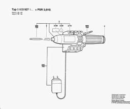 Bosch Cordless Screw Driver PSR 3,6 VS spare parts