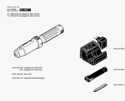 Bosch Cordless Screw Driver PSR 3,6 VS spare parts