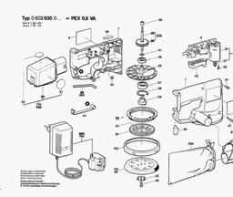 Bosch Cordless Multi Sander PEX 9,6 VA spare parts