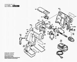 Bosch Cordless Drill PBM 7,2 VS-2 spare parts