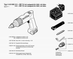 Bosch Diy-drill-driver SR 7,2 spare parts