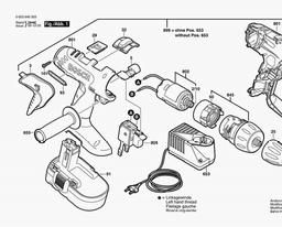 Bosch Cordless Screw Driver PSR 18 VE-2 spare parts