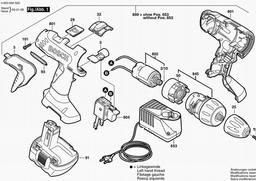 Bosch Screwdriver PSR 12 spare parts