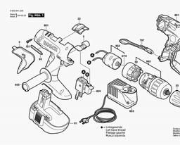 Bosch Cordl Perc Screwdr PSB 24 VE-2 spare parts