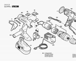 Bosch Cordl Perc Screwdr PSB 18 VE-2 spare parts