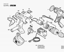 Bosch Cordless Screw Driver PSB 14,4 VE-2 spare parts