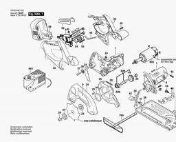 Bosch Cordless Circular Saw PKS 14,4 V spare parts