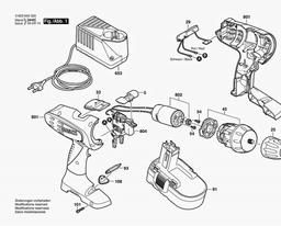 Bosch Cordless Screw Driver PSR 180 spare parts
