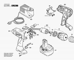 Bosch Cordless Screw Driver PSR 140 spare parts