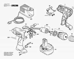 Bosch Cordless Screw Driver PSR 14,4 VE-2 spare parts