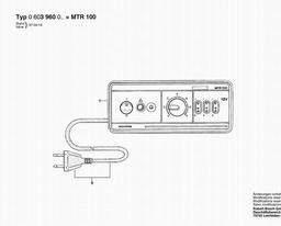 Bosch Power Transformer MTR 25 spare parts