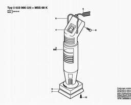 Bosch Micro Orbital Sander MSS 68 K spare parts