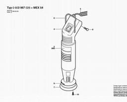 Bosch Random Orbital Sander MEX 54 spare parts