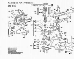 Bosch Pendulum Action Saw PFZ 550 PE spare parts