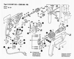 Bosch Percussion Drill CSB 570 RE spare parts