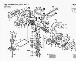 Bosch Portable Planer PHO 1 spare parts