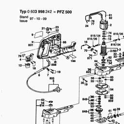 Bosch General Purpose Saw PFZ 500 spare parts