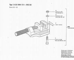 Bosch Drill Press Vice SG 2 spare parts