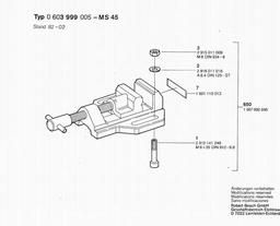 Bosch Drill Press Vice MS 48 spare parts