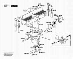 Bosch Cross Cutting Table KT 60 spare parts
