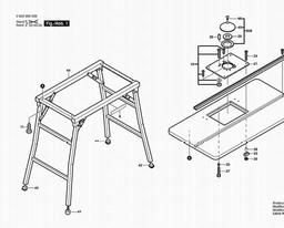 Bosch Routing Table RA1200 spare parts