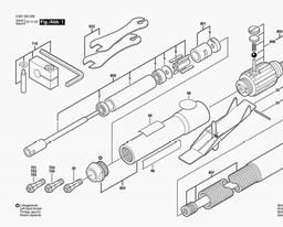 Bosch Pneumatic Orbital Sander 50 WATT-SERIE spare parts