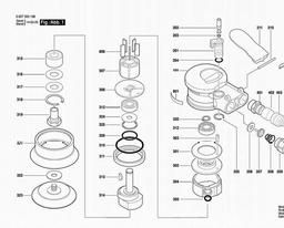 Bosch Random Orbital Sander DEX 80 spare parts
