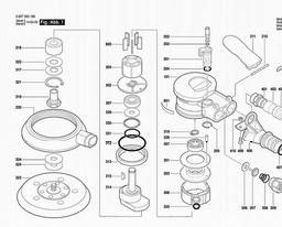 Bosch Random Orbital Sander DEX 150-5 spare parts