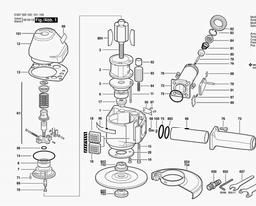 Bosch Pneumatic Vertical Grinde 2.5 KW spare parts
