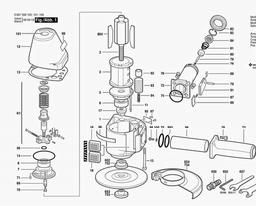 Bosch Pneumatic Vertical Grinde 3.5 KW spare parts