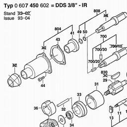 Bosch DDS 3/8" spare parts