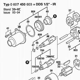 Bosch DDS 1/2" spare parts