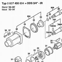 Bosch DDS 3/4" spare parts