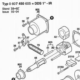 Bosch DDS 1" spare parts