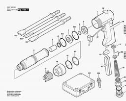 Bosch Pn. Chisell. Hammer Set DMH 320 spare parts