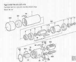 Bosch Pn-installation Motor Ind 740 WATT-SERIE spare parts