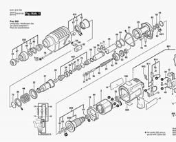 Bosch Rotary Hammer UBH 2/14 SE spare parts