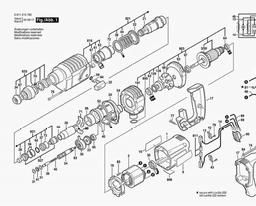 Bosch Universal Rotary Hammer 11 215 DVSR spare parts