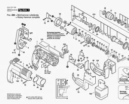 Bosch Cordless Rotary Hammer GBH 12 VR spare parts