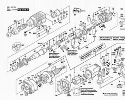 Bosch Rotary Hammer GAH 500 DSR spare parts